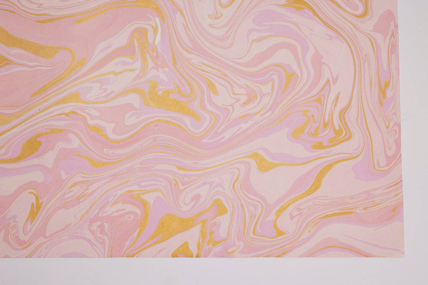 Hand Marbled Wrapping Paper Sheets S/2 - Free Spirit Marshmallow