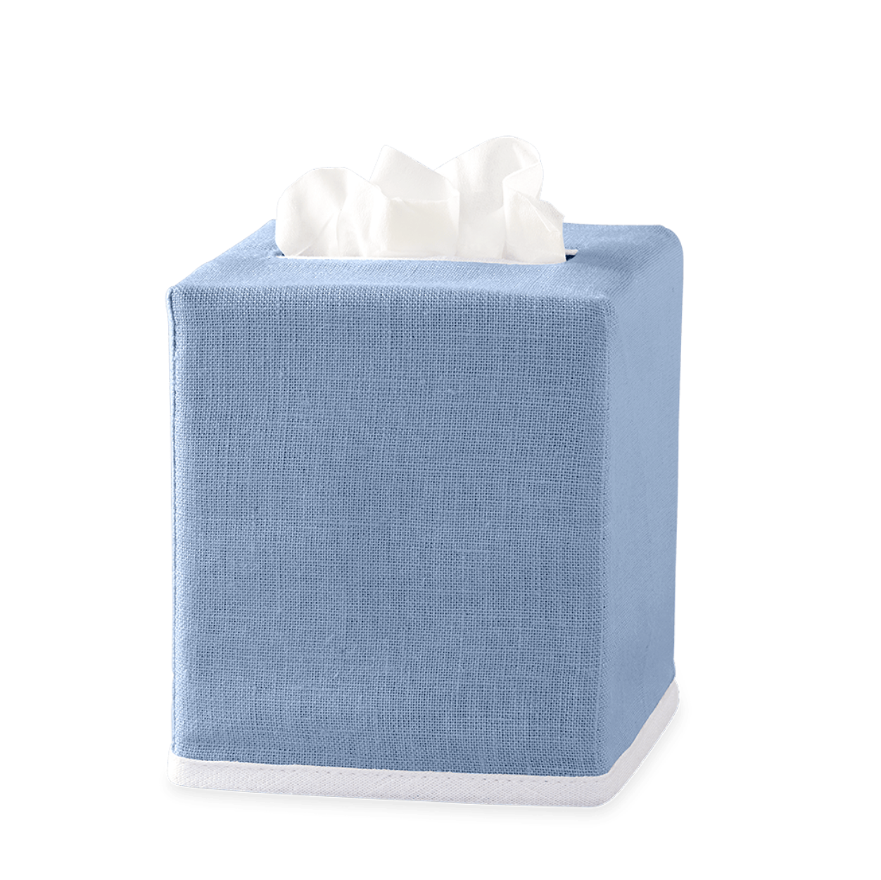 Linen Tissue Box Cover - Chelsea/Azure