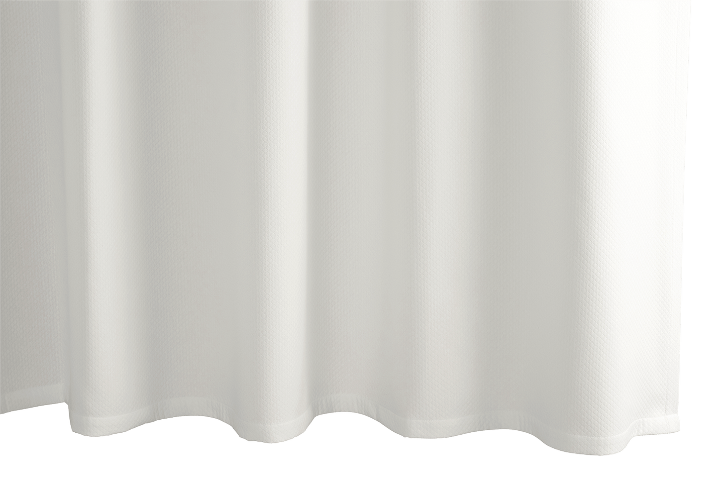 Diamond Pique Shower Curtain - Bone, 72x96