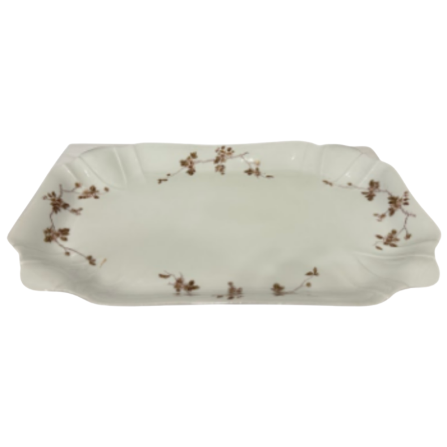 Haviland Limoges Brown Flower Platter