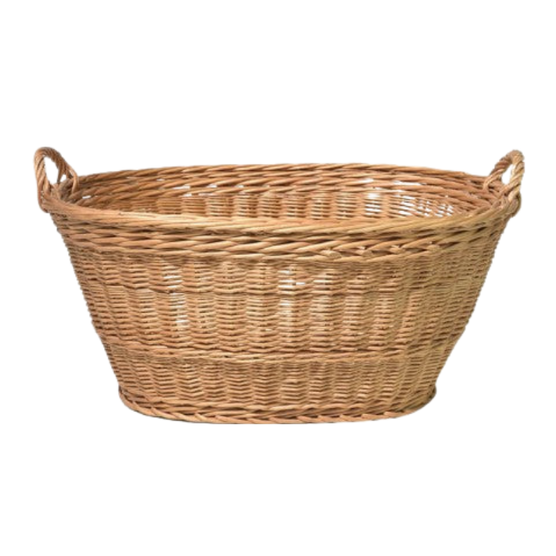Woven Wicker Large Market Basket