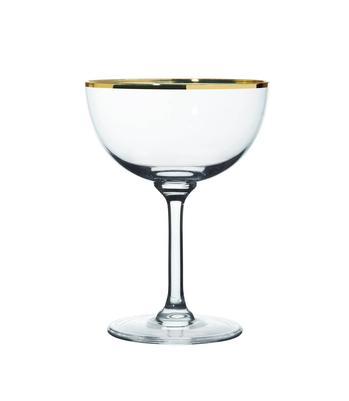 A Pair of Crystal Champagne Saucers All Designs: Ovals