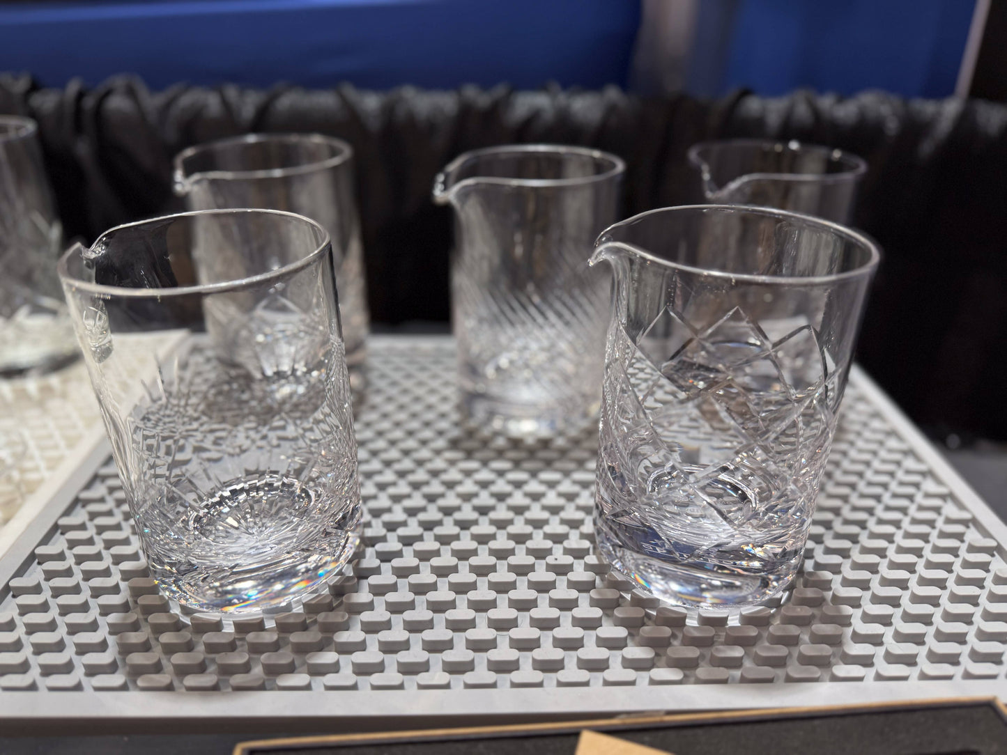 Cocktail Mixing Glass, Deco Print