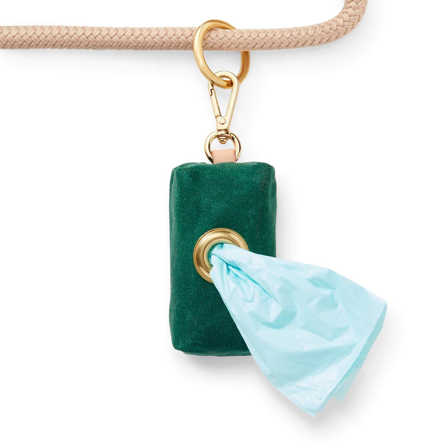 Waxed Canvas Bag Dispenser - Evergreen