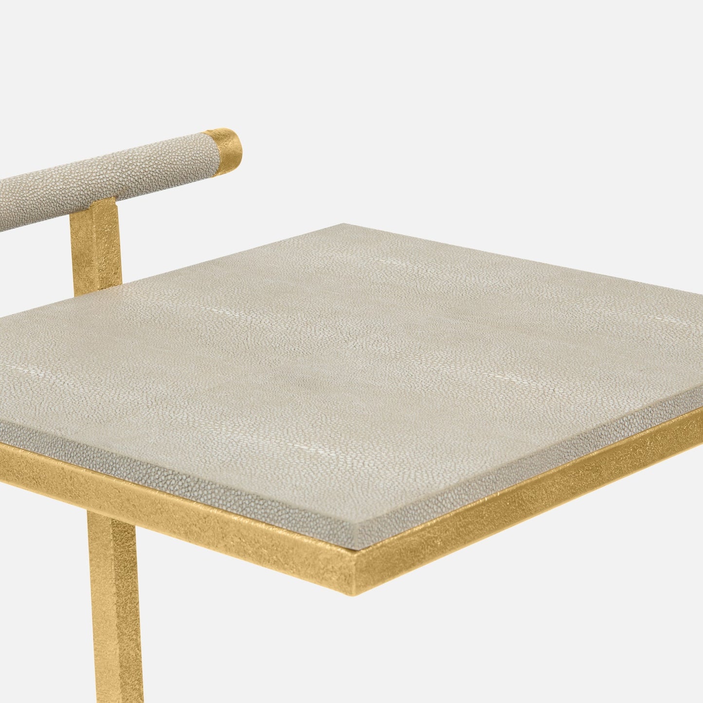 Shagreen and Gold Laptop Table