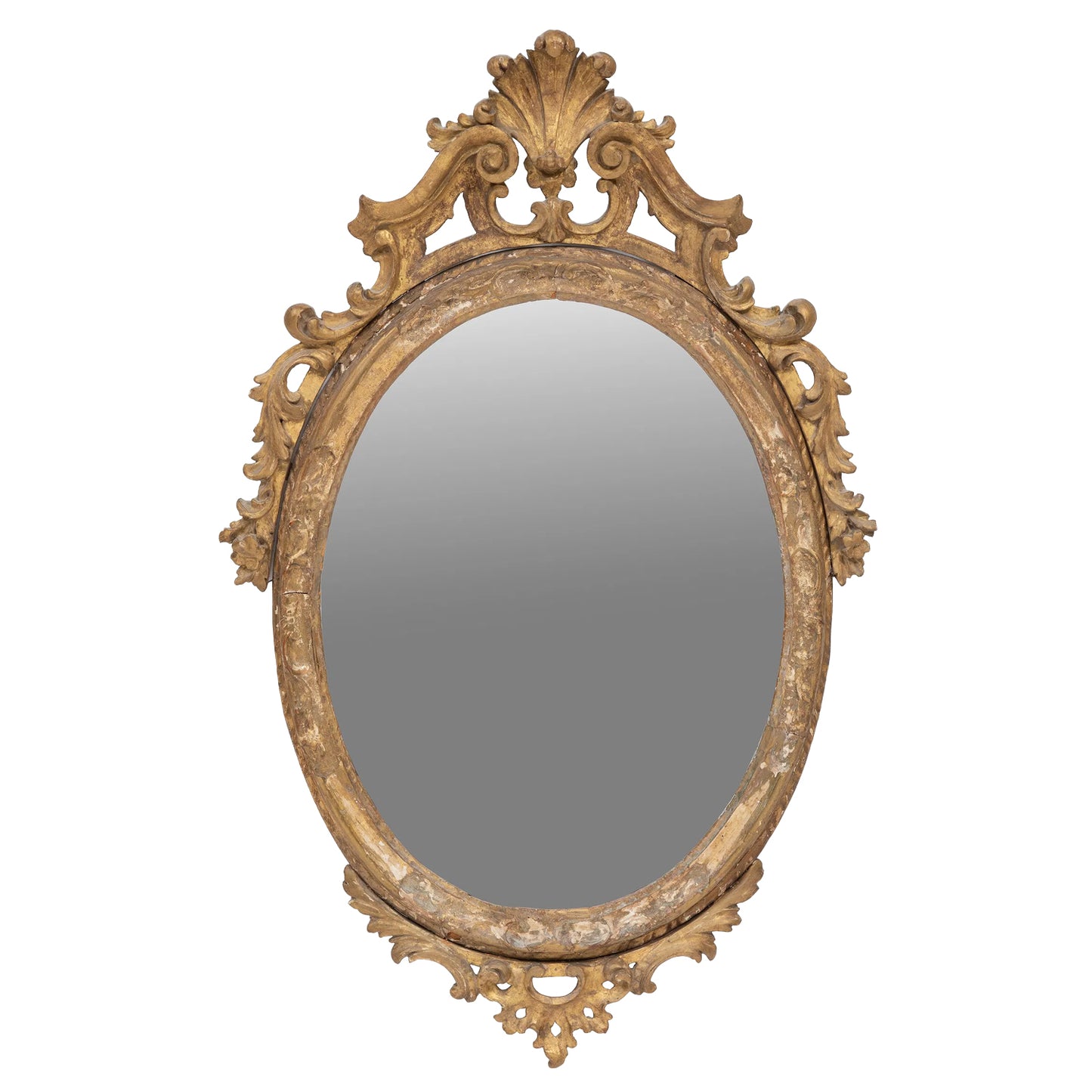 Antique French Giltwood Mirror