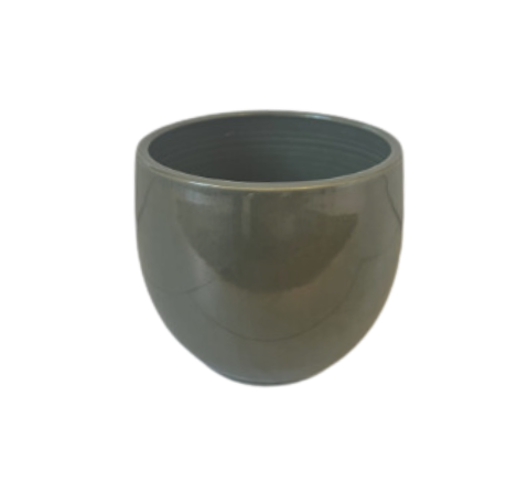 Small Glazed Dark Green Pot