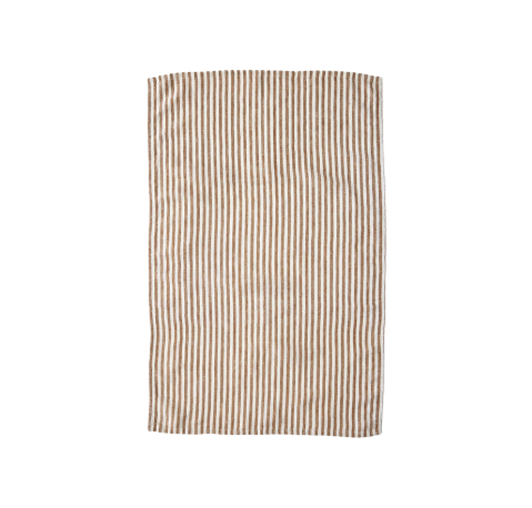 Tangier Stripe Linen Tea Towels - Set/2, Earth