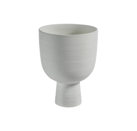 White Pedestal Vase