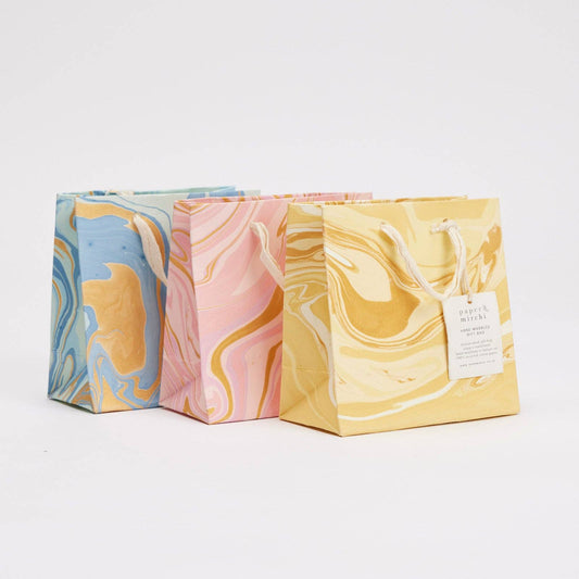 Hand Marbled Gift Bags (Small) - Celebration