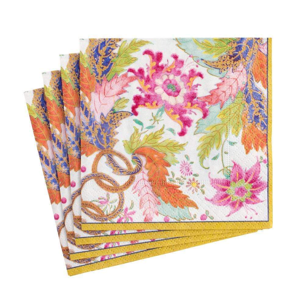 Tobacco Leaf Ivory Cocktail Napkins