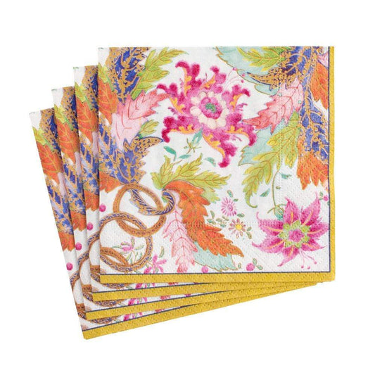 Tobacco Leaf Ivory Cocktail Napkins