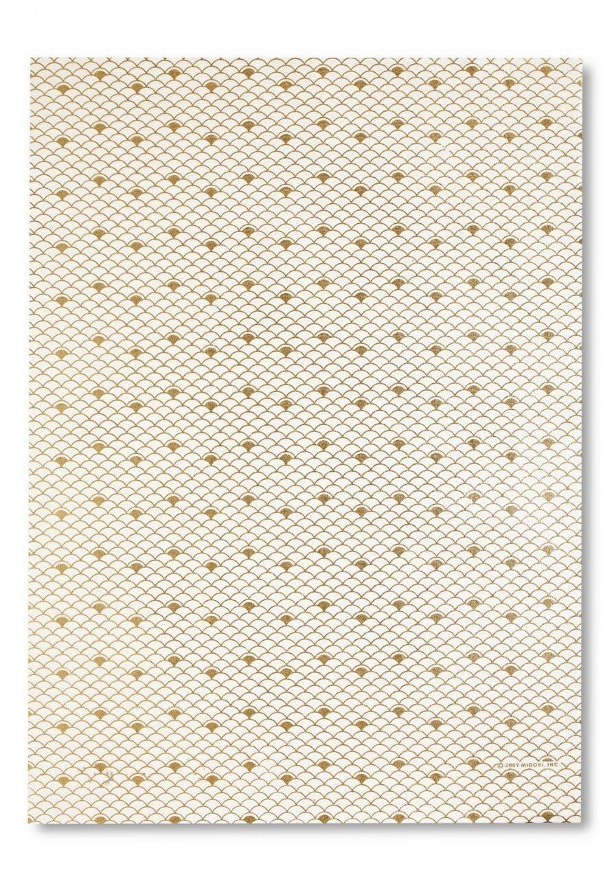 Gold Scallop Wrapping Paper