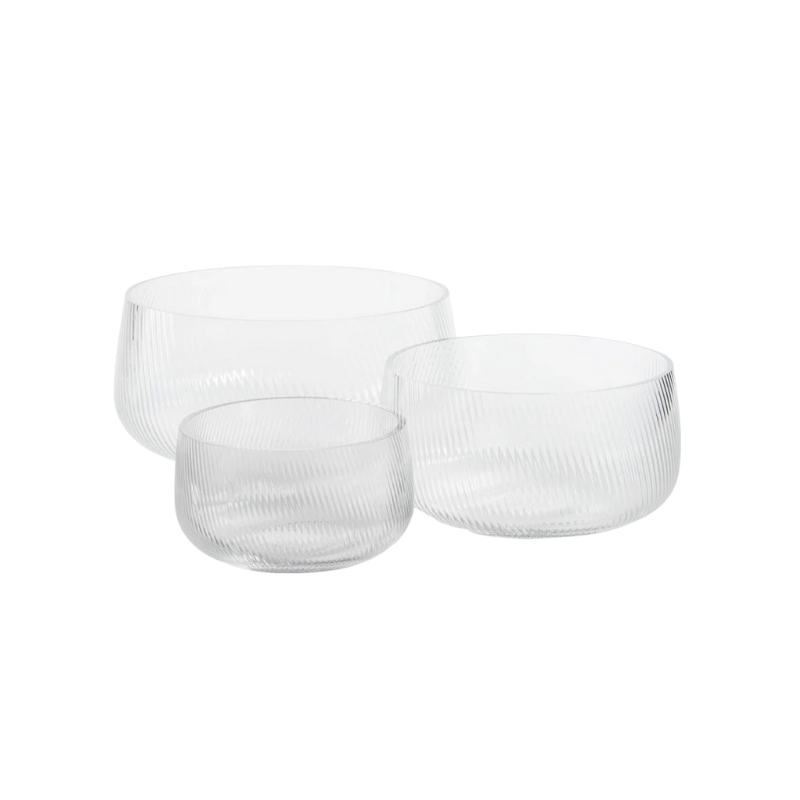 Connaught Rippled Glass Bowl, 6.25