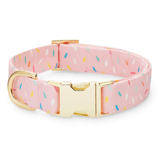Pink Sprinkles Dog Collar - Medium