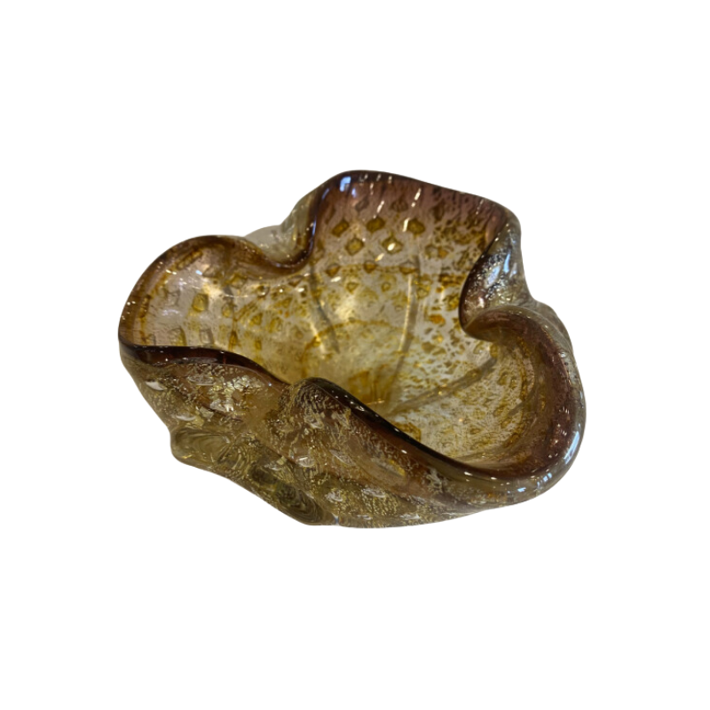 Small Gold Murano Bowl