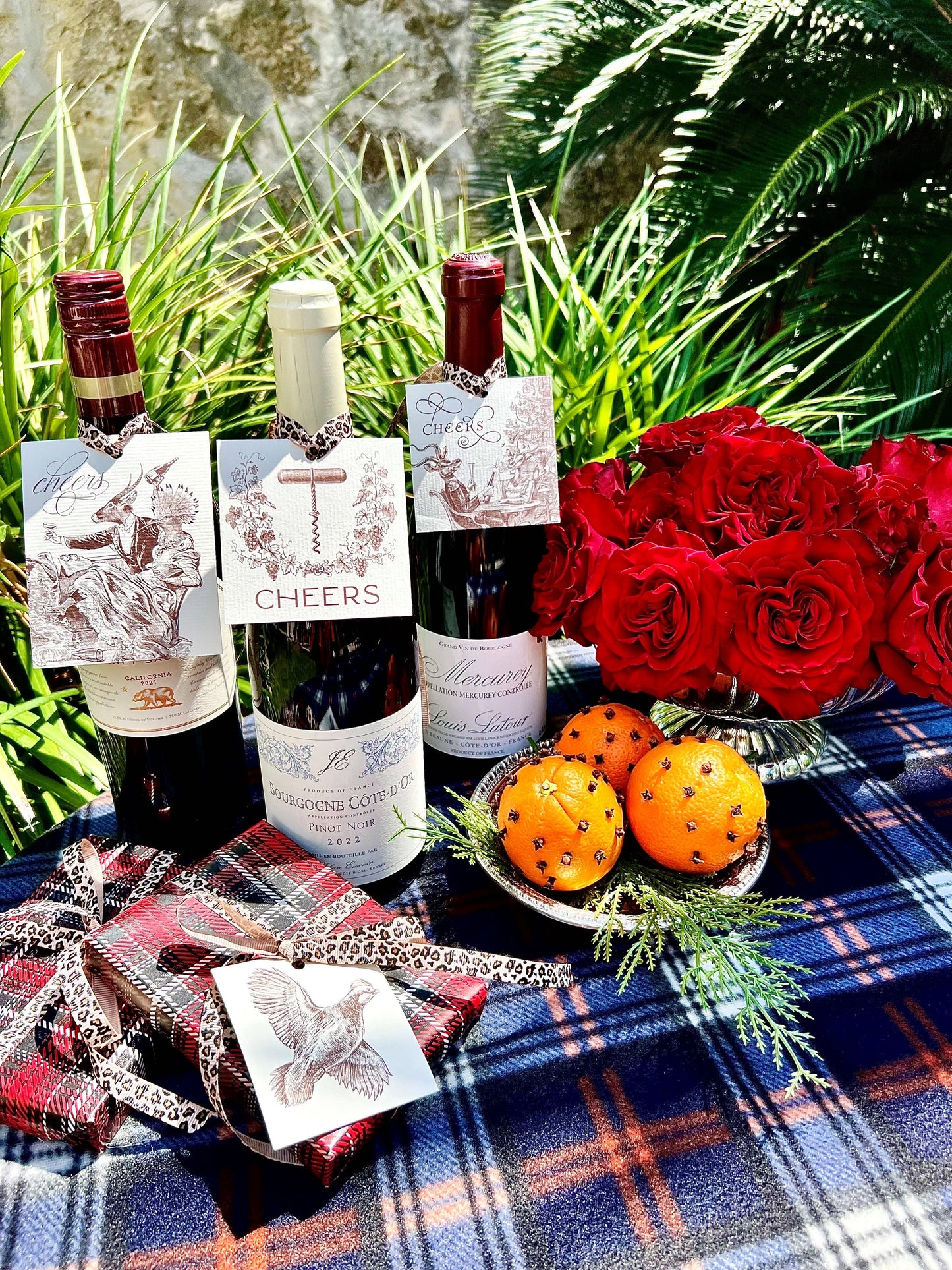 Poppin’ Bottles with Models Gift Tags