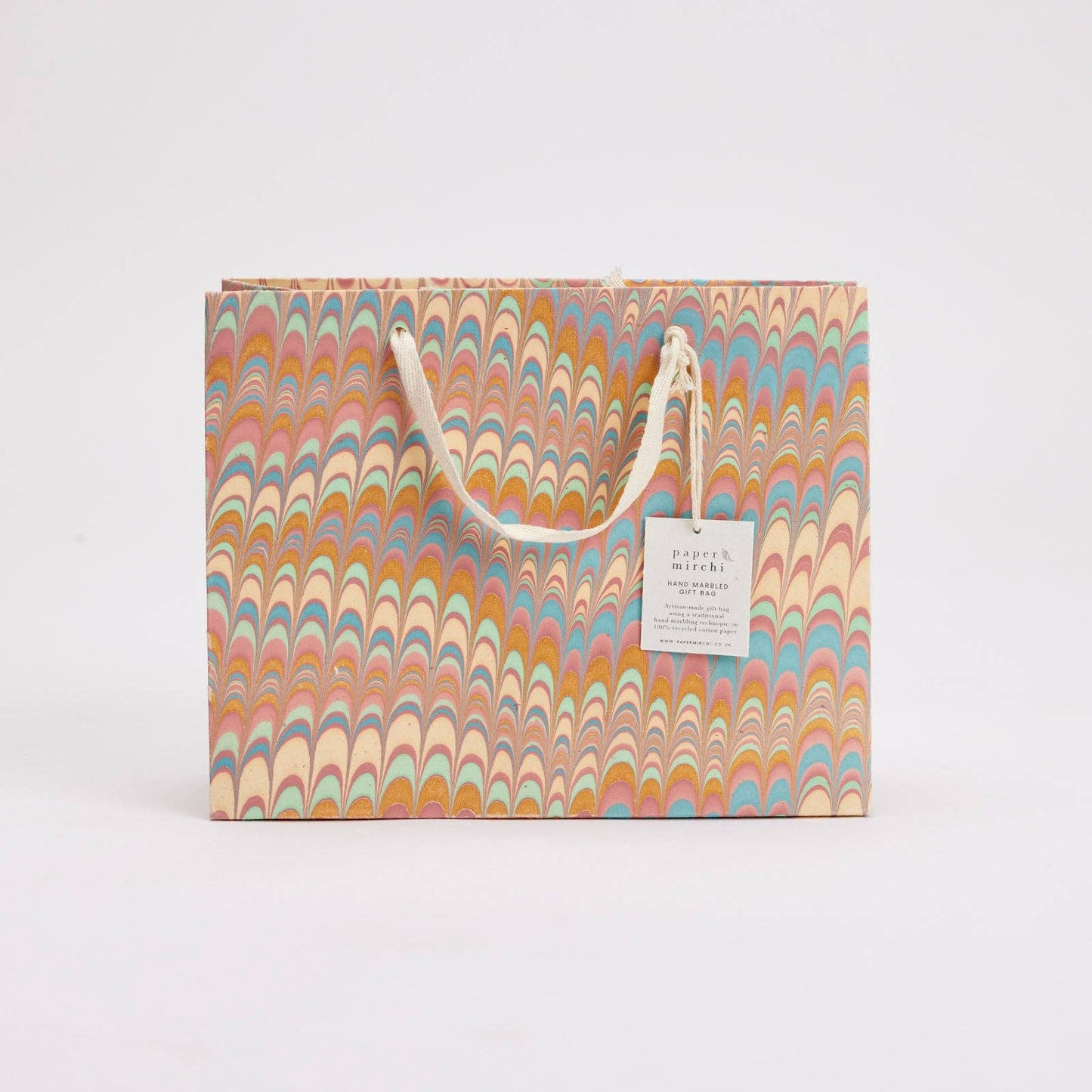 Hand Marbled Gift Bags (Medium) - Bouquet