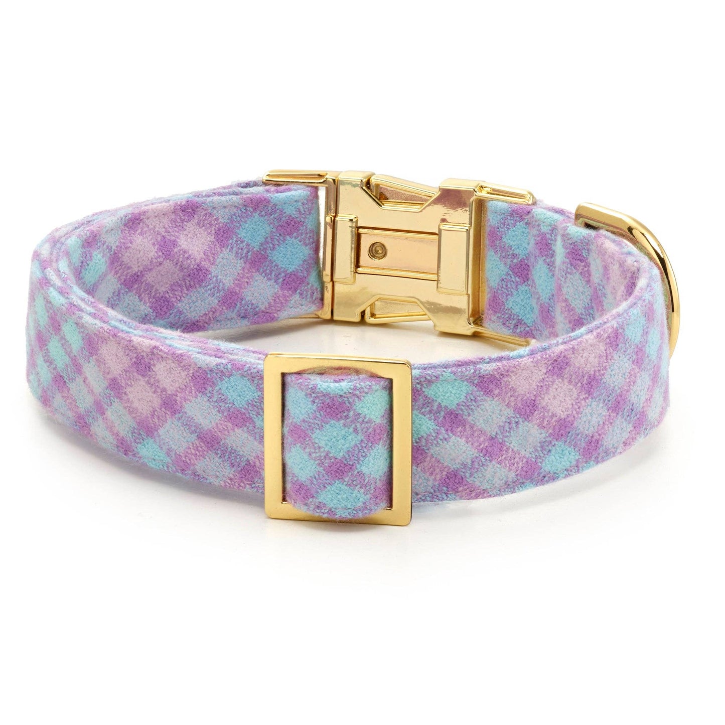 Sorbet Plaid Flannel Dog Collar - Medium
