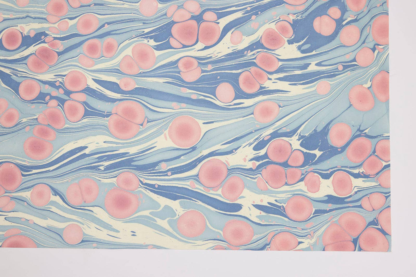 Hand Marbled Wrapping Paper Sheets S/2 - Cosmos Hydrangea