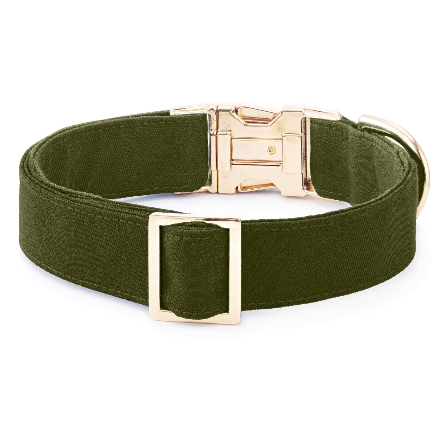 Olive Dog Collar - Medium