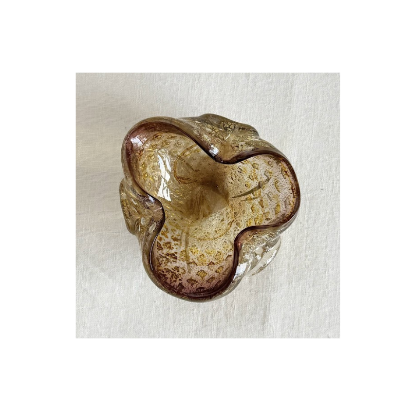 Small Gold Murano Bowl