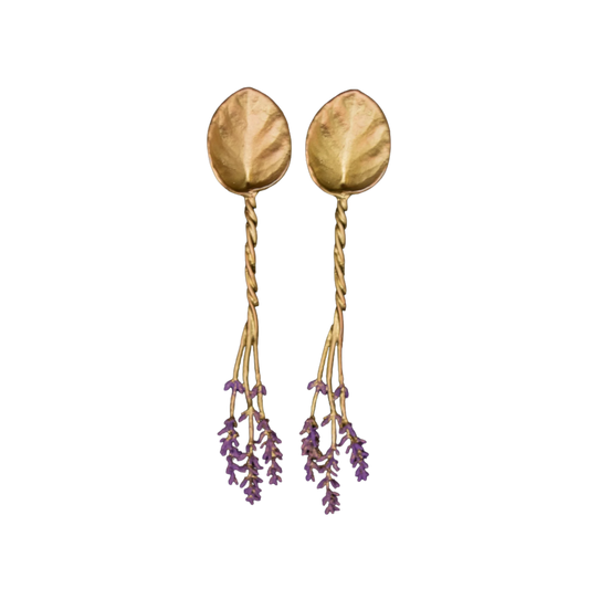 Lavender Spoons - Set/2, Gold