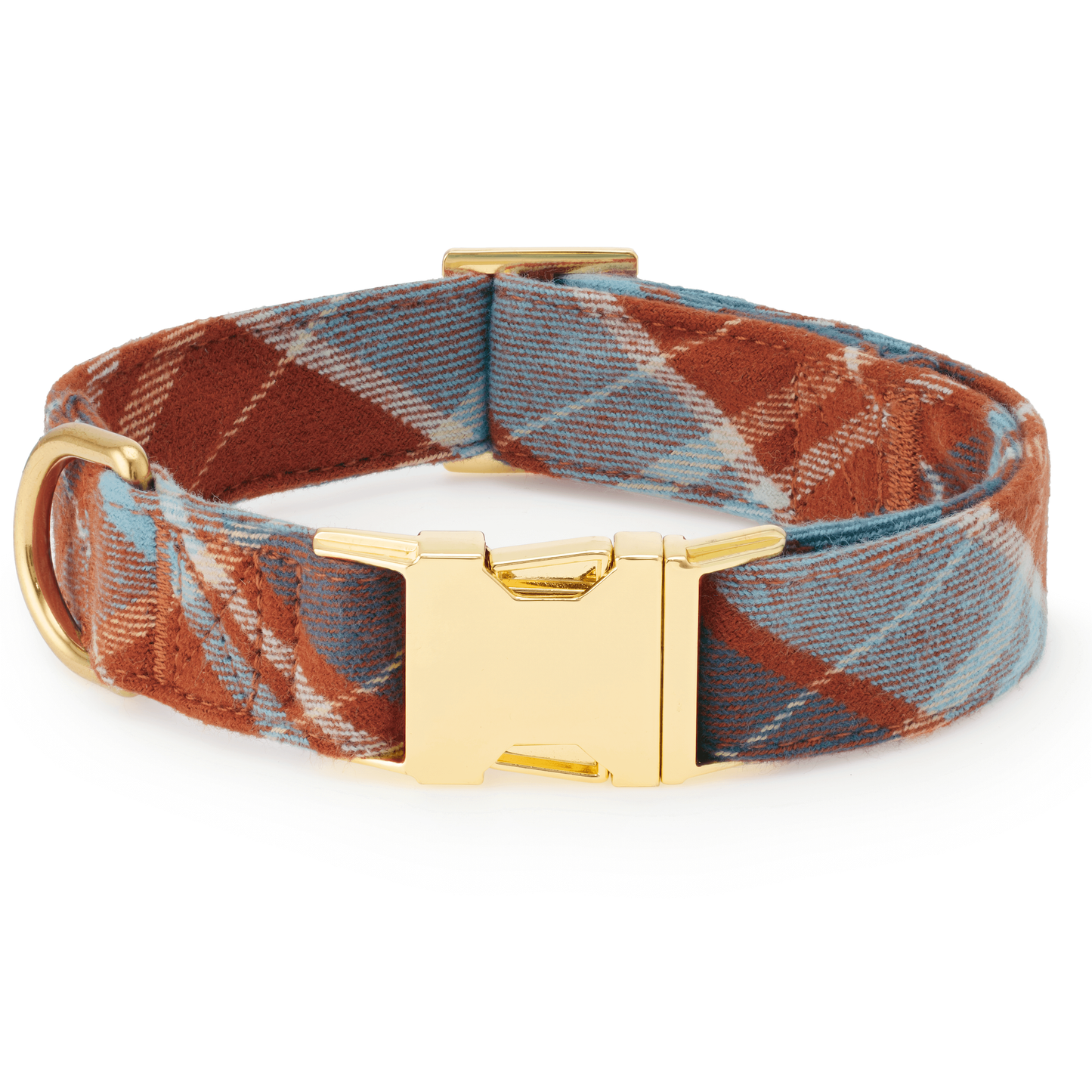 Maple Plaid Flannel Dog Collar - Medium