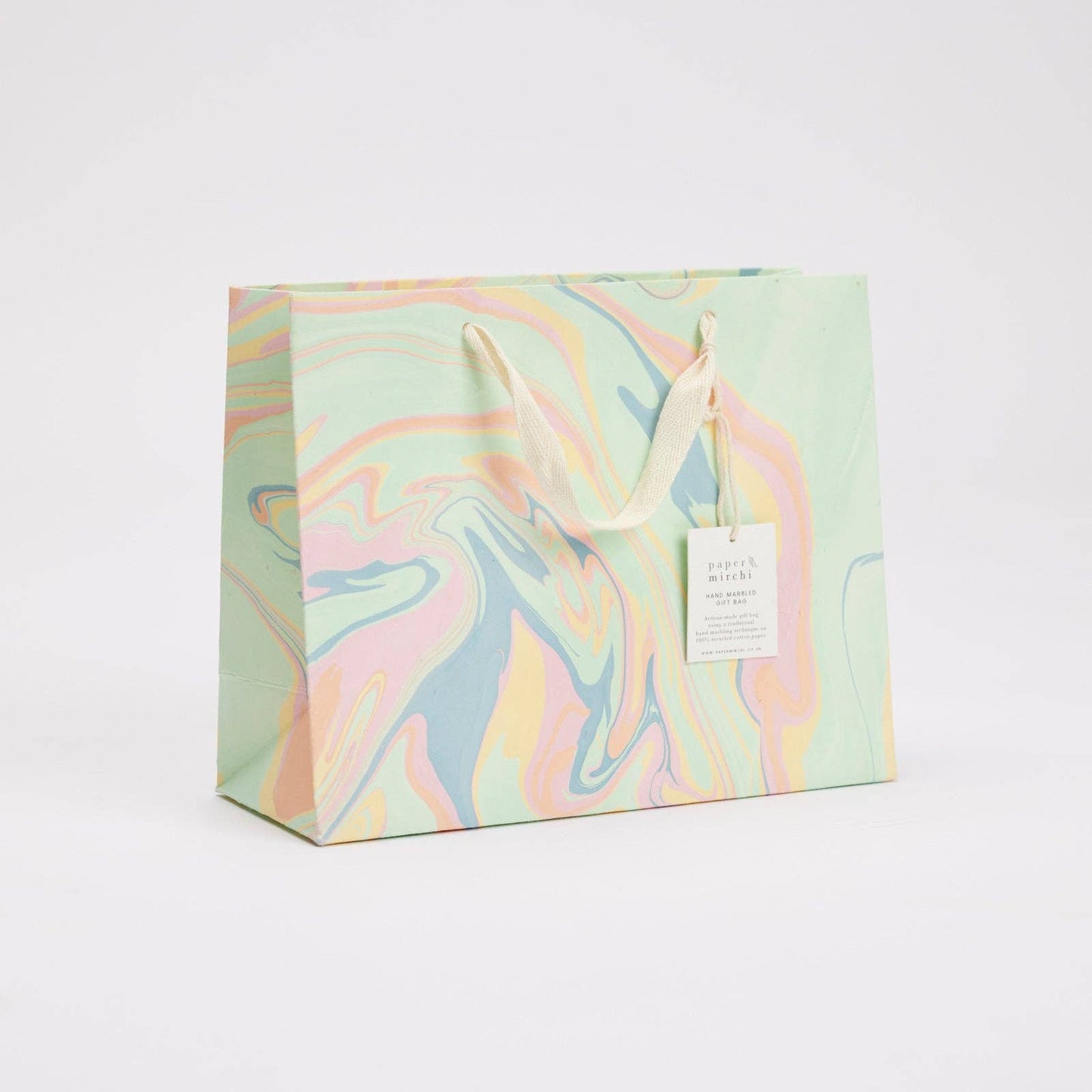 Hand Marbled Gift Bags (Medium) - Bouquet