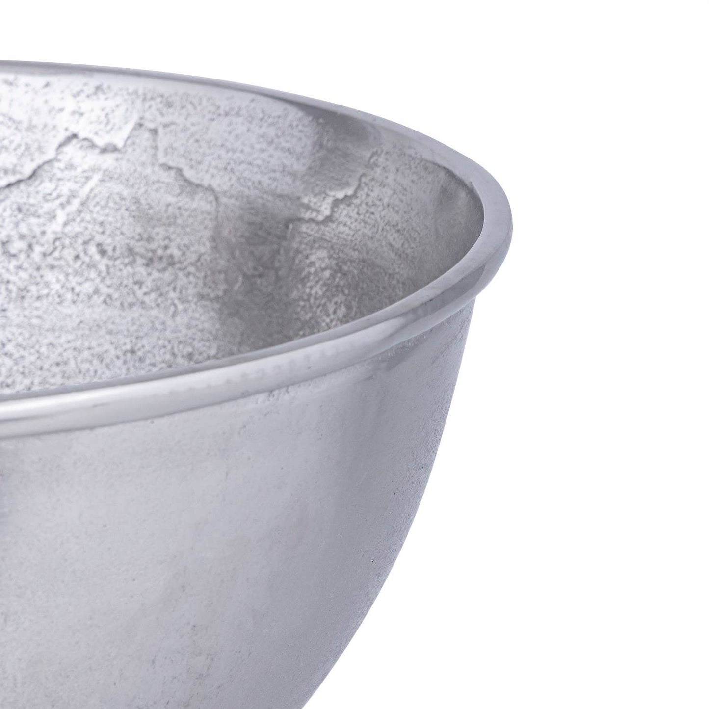 Square Base Planter/Wine Cooler - Raw Nickel