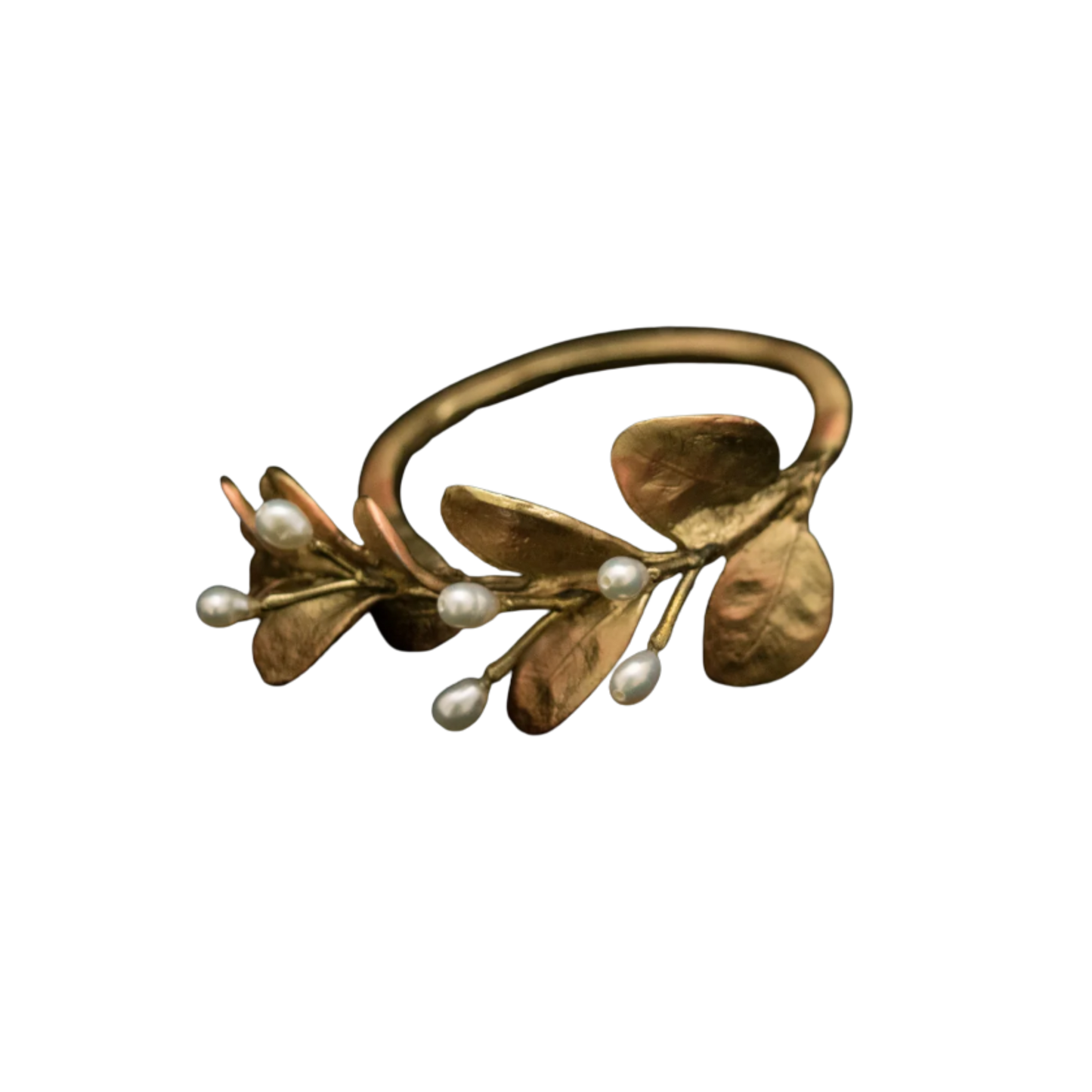 Boxwood Napkin Rings - Set/8, Gold