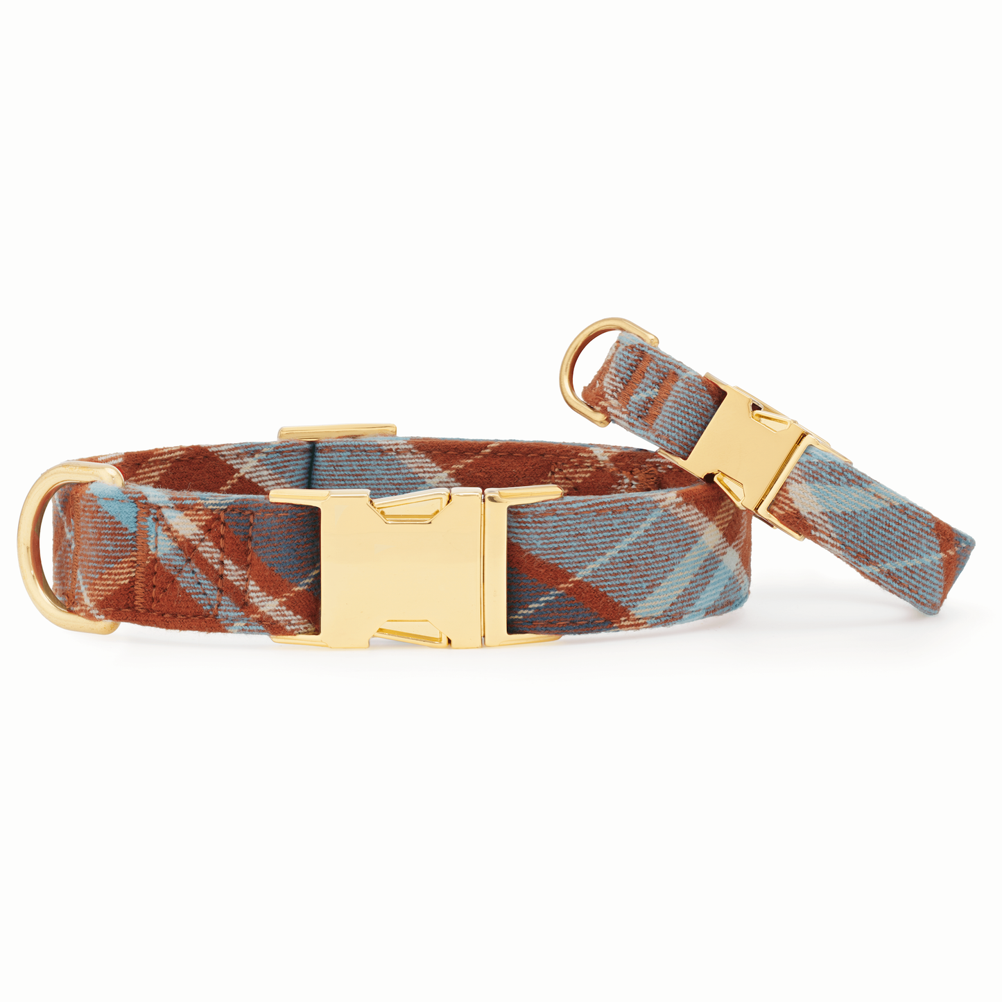 Maple Plaid Flannel Dog Collar - Medium