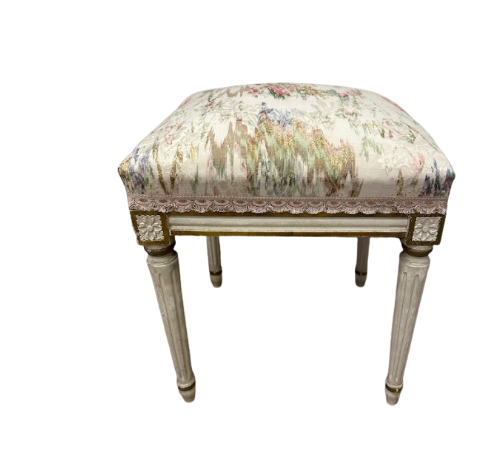Antique Painted and Gilt Stool