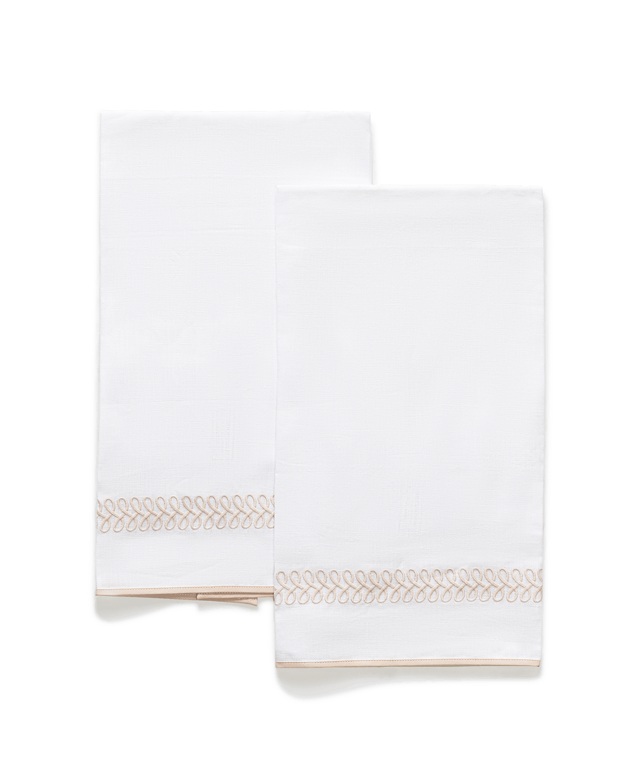 Astor Braid Guest Towel - Dune, Set/2