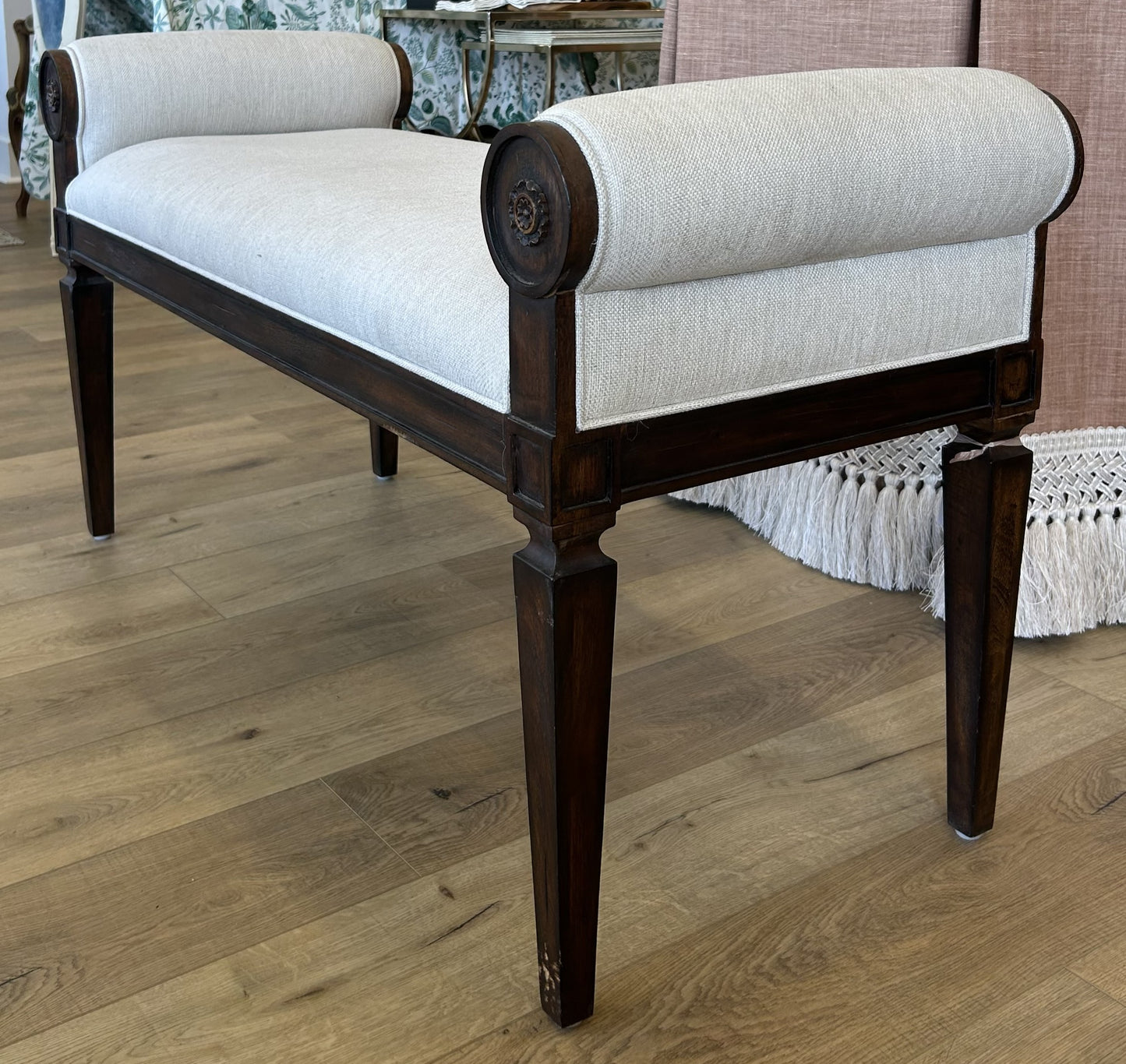 Regency Mahogany Bench
