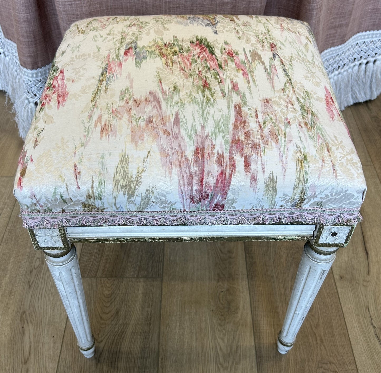 Painted and Gilt Stool