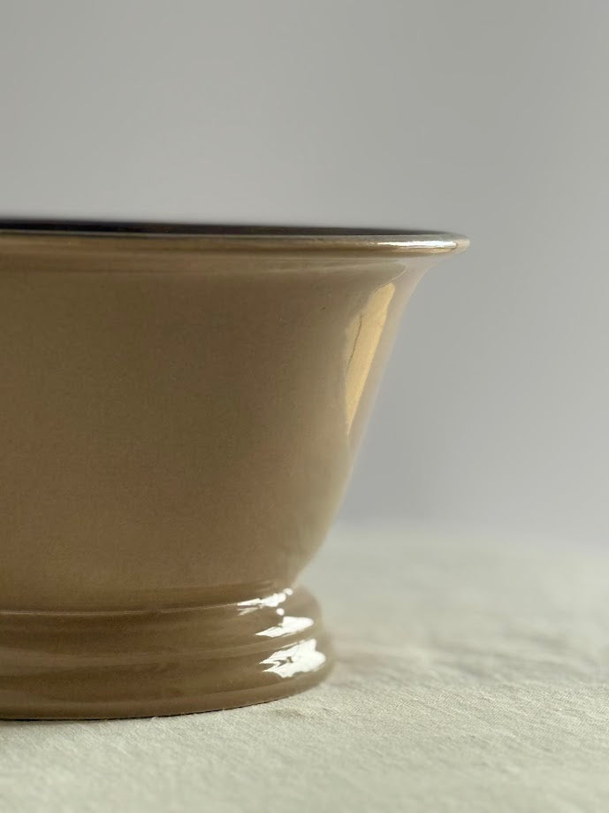 Glazed Taupe Pot