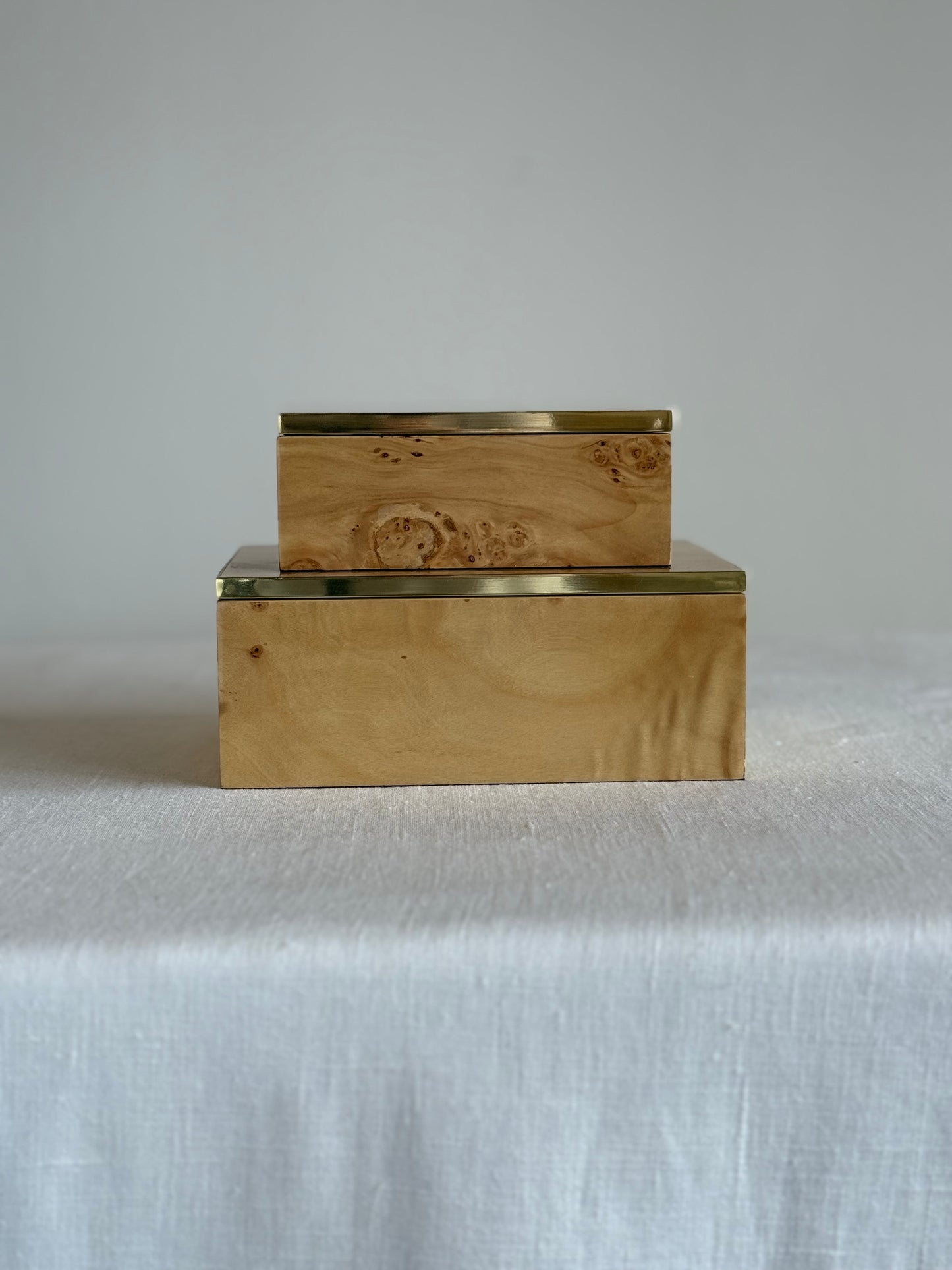 Burlwood Decorative Boxes