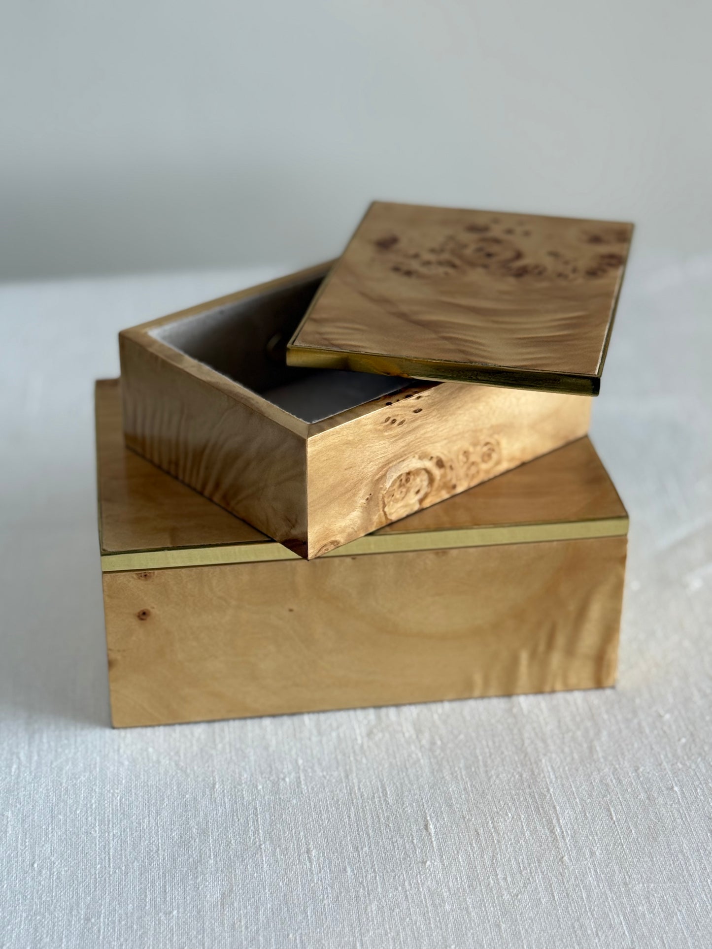 Burlwood Decorative Boxes