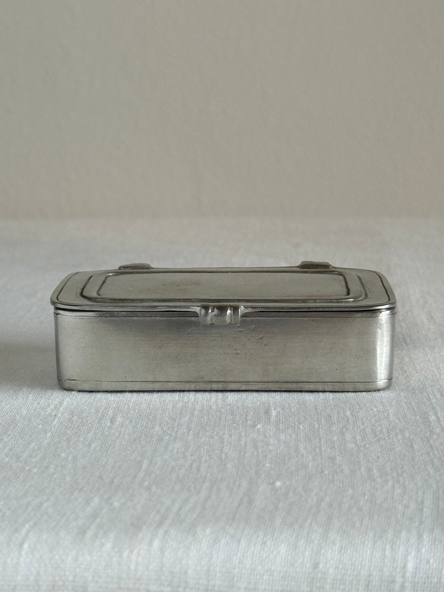 Pewter Lidded Box - Small
