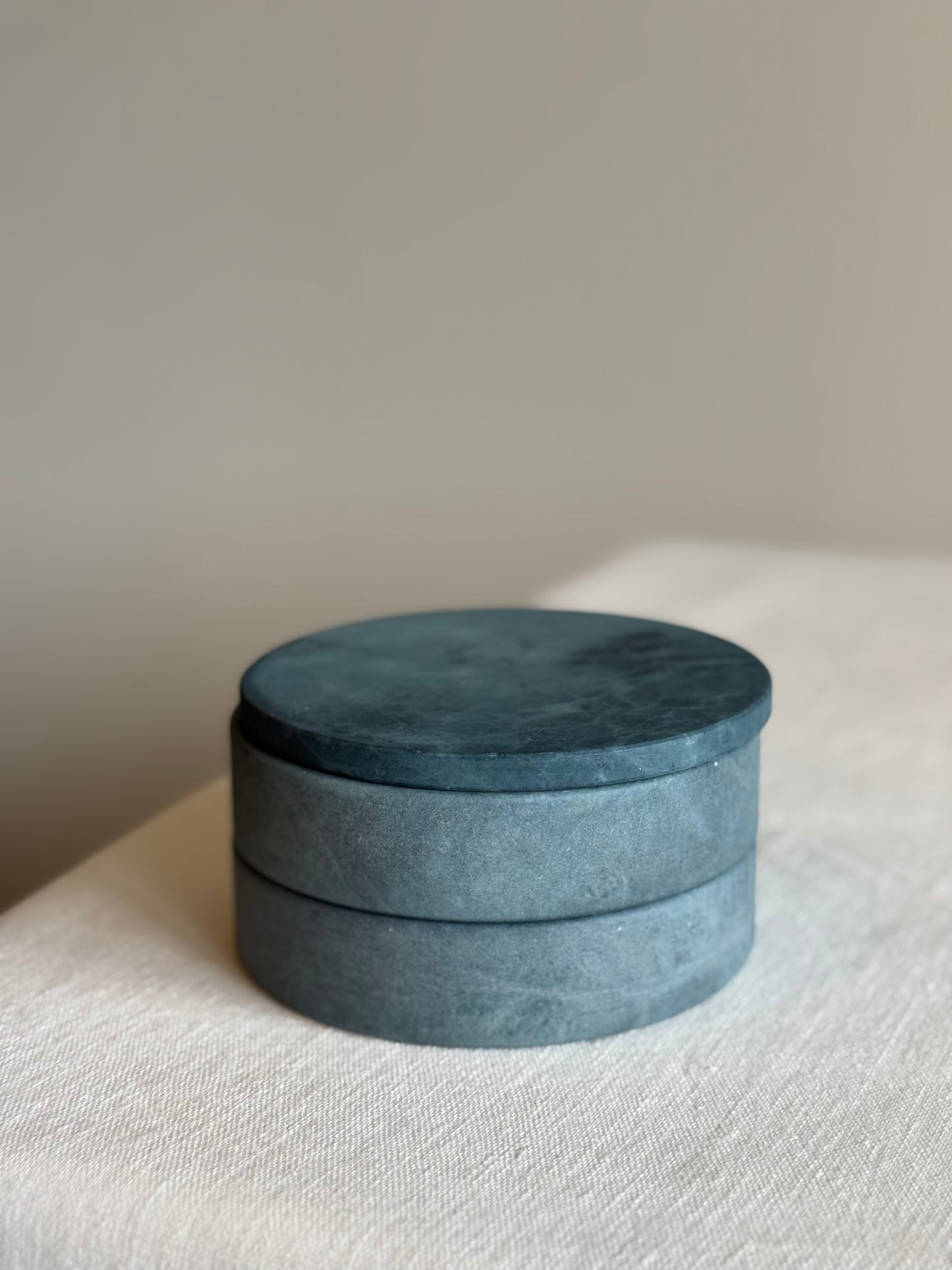 Alabaster Swivel Box - Blue