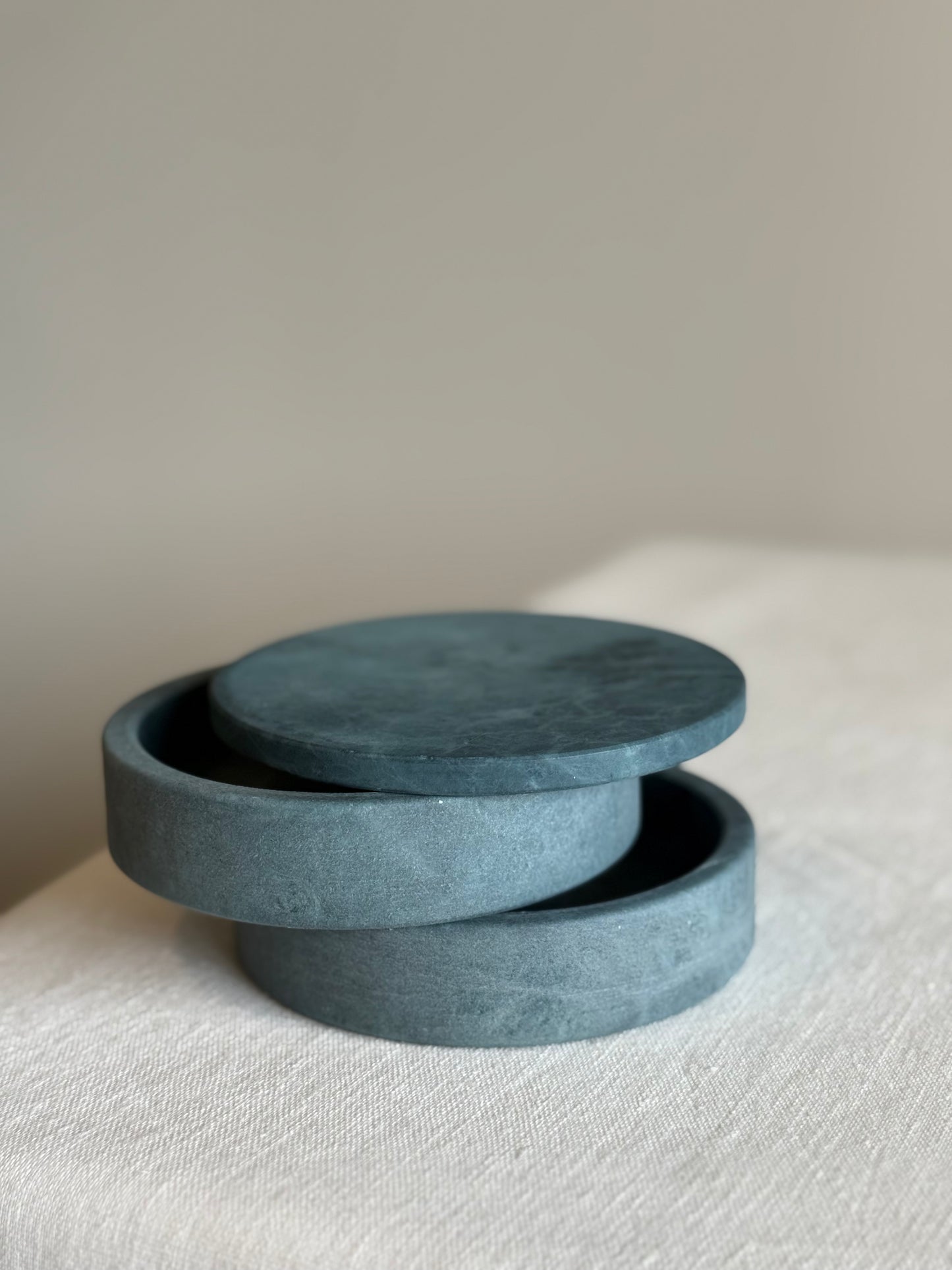 Alabaster Swivel Box - Blue