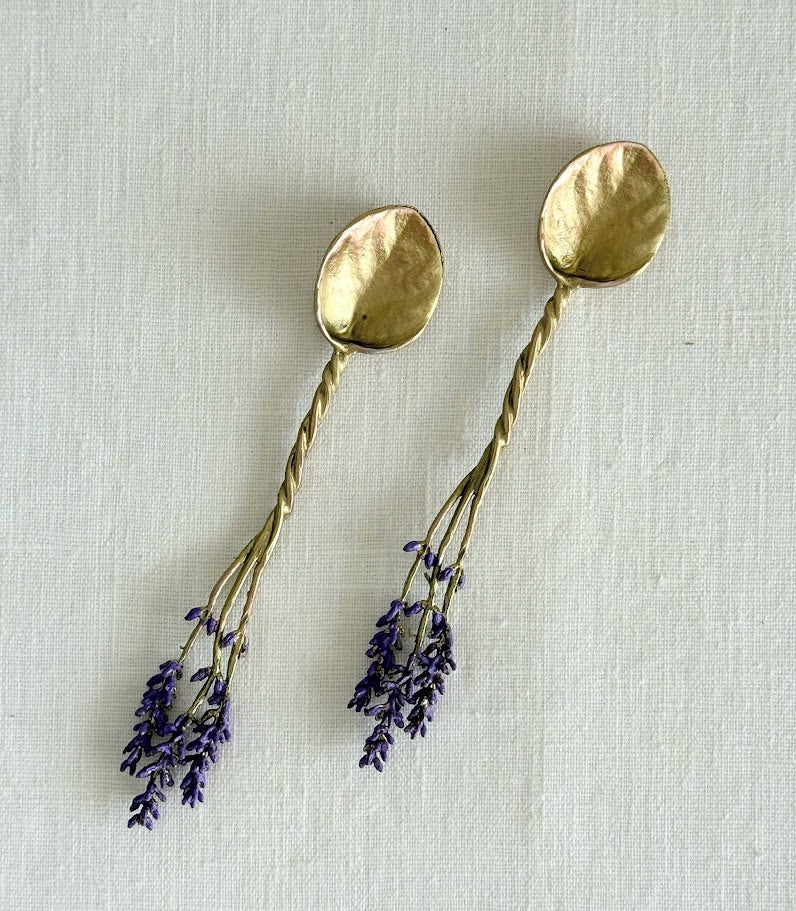 Lavender Spoons - Set/2, Gold