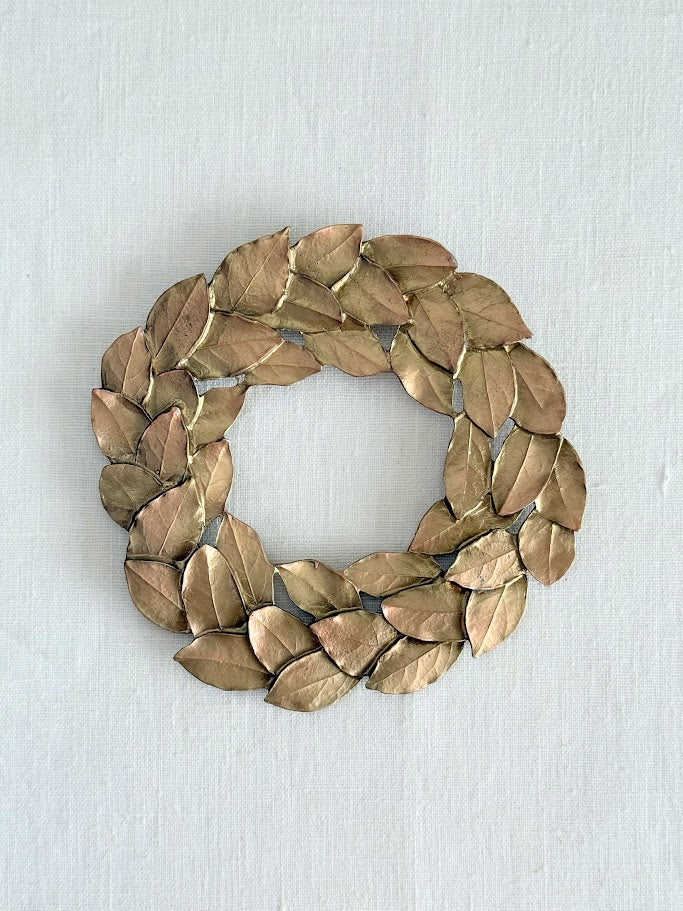 Bay Leaf Trivet - Gold