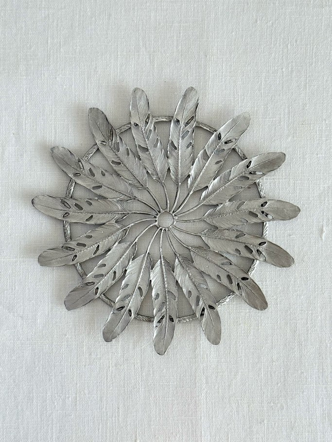 Feather Trivet - Silver