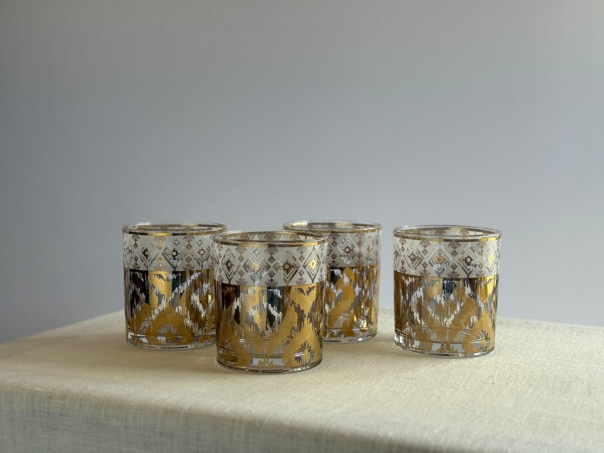 S/4 Rocks Glasses - White Twist