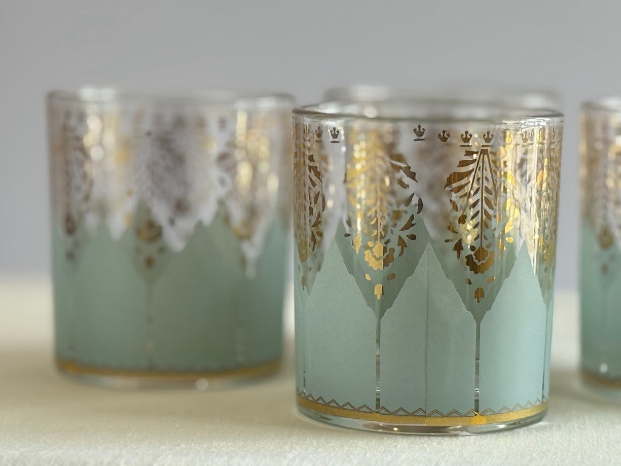 S/4 Rocks Glasses - Aqua Moon