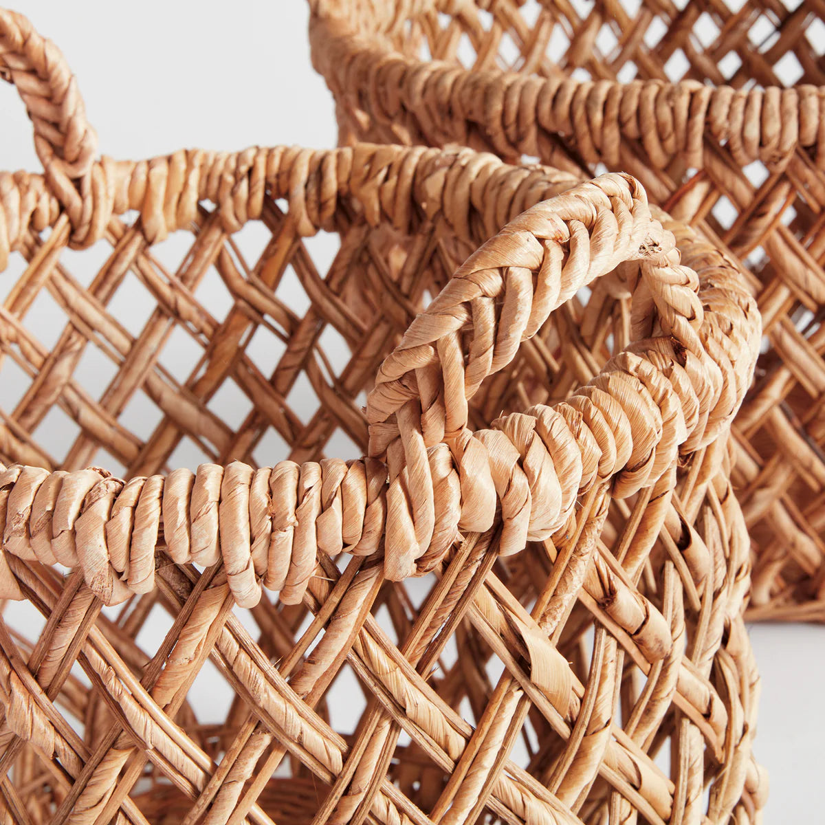 Woven Basket with Handles - Small