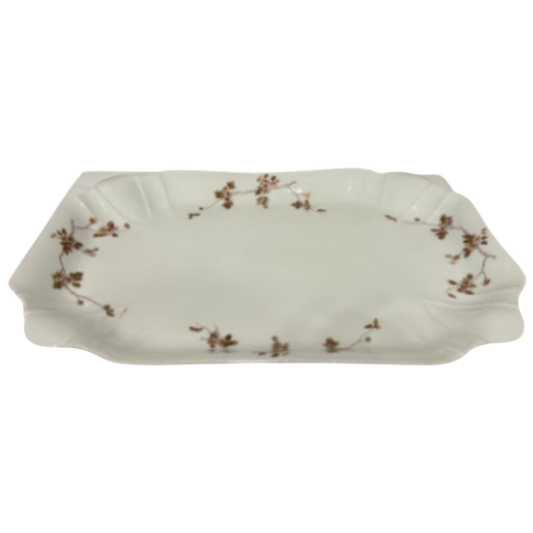 Haviland Limoges Brown Flower Platter