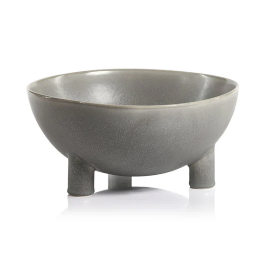 Cobra Gray Glazed Bowl, 12"